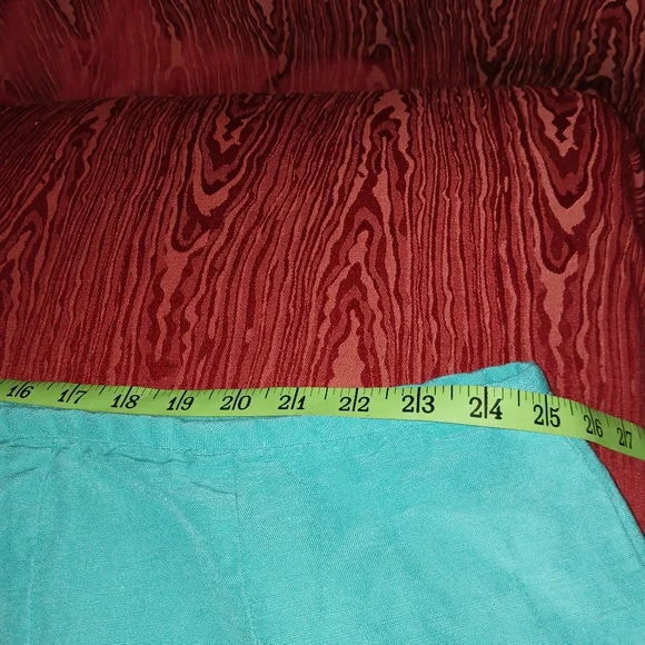 LEVINE CLASSIC 2 Piece Teal 3/4 Sleeve Collarless Button Skirt Suit Womes 20W/30 - Picture 15 of 16